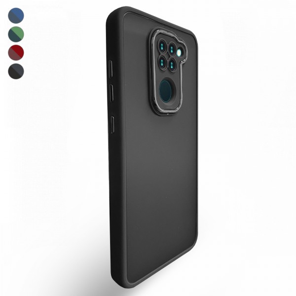 Xiaomi Redmi Note 9 Kılıf Freya Lazer Lens Kamera Çerçeveli Siliko…