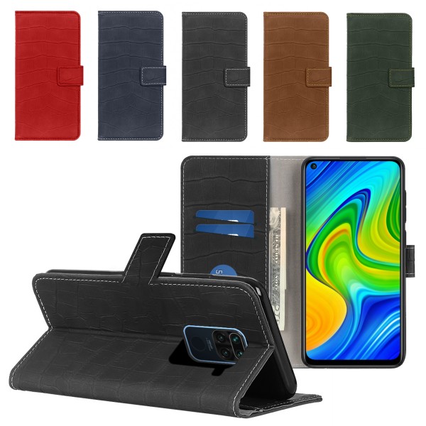 Xiaomi Redmi Note 9 Kılıf Kroko Desen Kapaklı Cüzdanlı…
