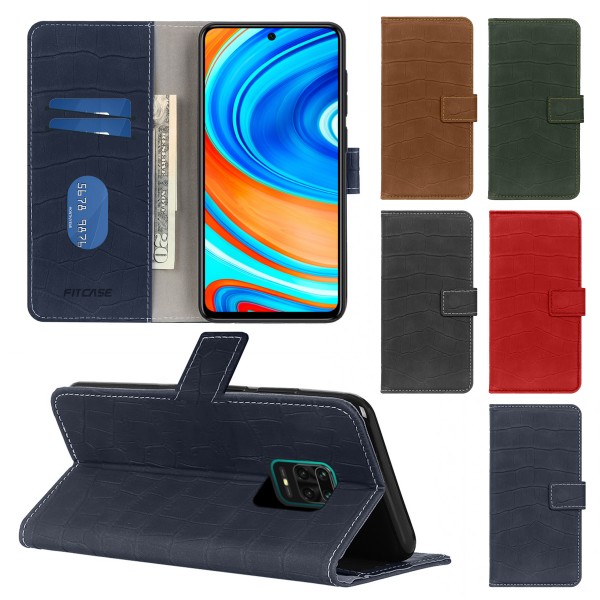 Xiaomi Redmi Note 9S / 9 Pro Kılıf Kroko Desen Kapaklı Cüzdanlı…