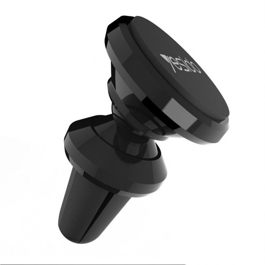 Yesido C19 Araç İçi Telefon Tutucu Manyetik 360 Döner Başlık Siyah