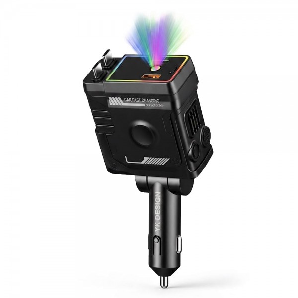 YK Design YK-OT719 120W 7 Renk Işıklı 4x Port Geri Çekilebilir Kablolu&hellip;